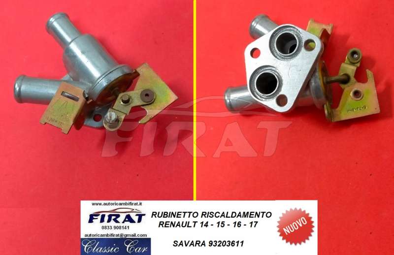 RUBINETTO RISCALDAMENTO RENAULT 14 - 15 - 16 - 17 (93203611)